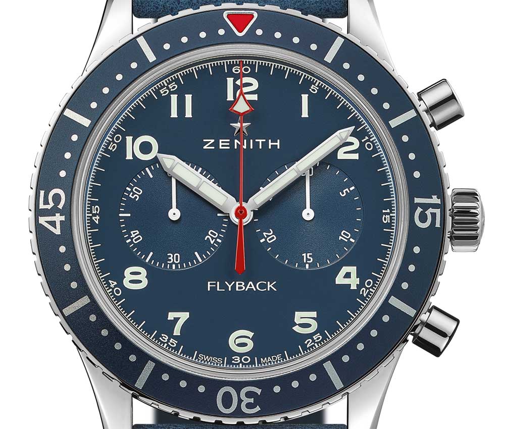Zenith pilot chronometro cp2 美国勇士队特写镜头