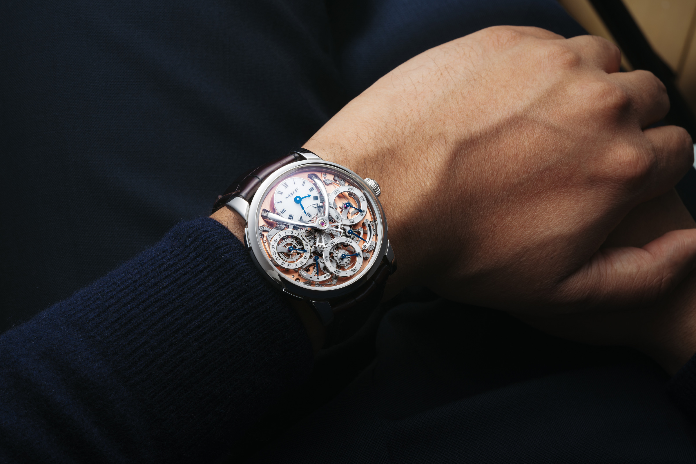 手腕上的 MB&F LM Perpetual